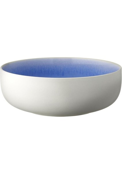 North Seramik Salata Kasesi Mat Beyaz/parlak Nehir Çap: 25 cm