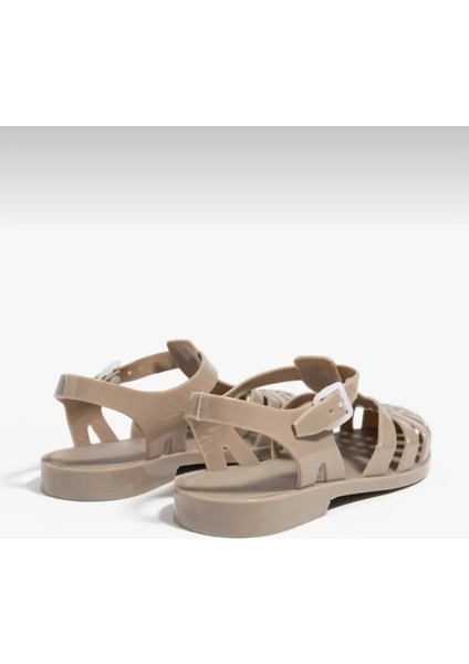 Kadın Sandalet Vizon Renk Kemer Detaylı Hafif Ve Şık Tasarım fiyatları