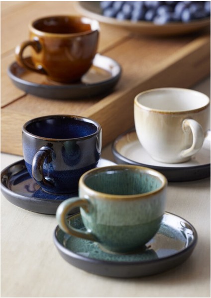 Gastro Seramik Espresso Fincan Tabağıyla 7 cl - Çap:5,5 cm