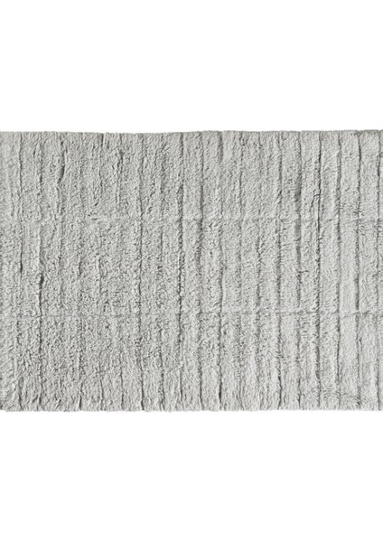Fayans Banyo Paspası Yumuşak Gri Pamuk 50 x 80 cm