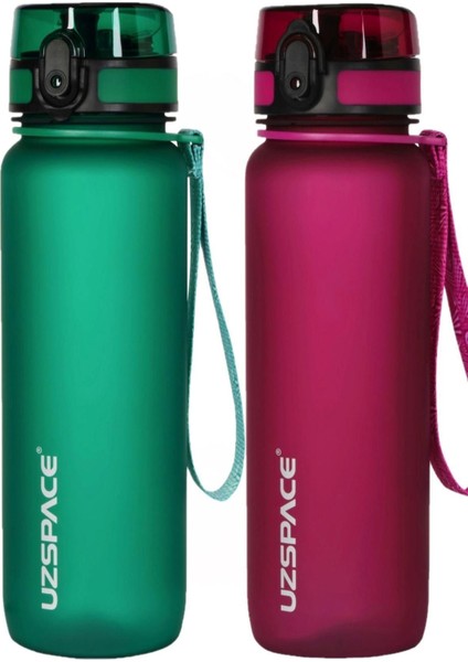 2 Li Set 800ML -Yeni Ebat- Tritan Su Matarası Bpa Koku Sızdırma