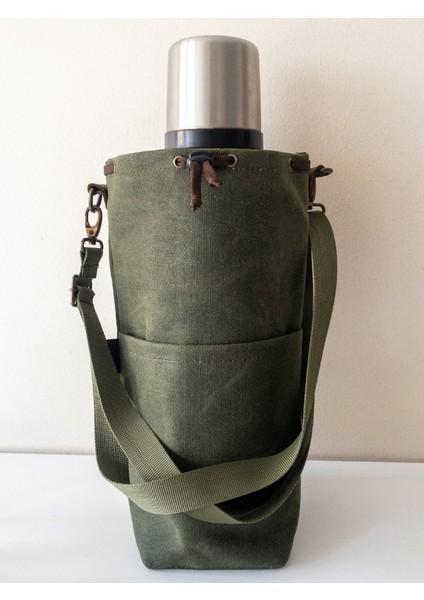 Tanto Kanvas Termos & Matara Taşıma Kılıfı - 2 L uyumlu XL