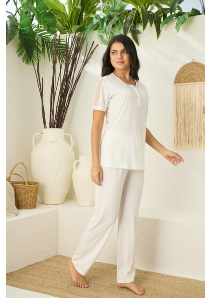 Düğmeli Pijama Takımı 3533