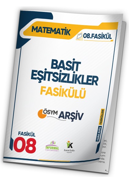 2025 Kpss Matematik Kara Kutu Basit Eşitsizlikler 8.fasikül Ösym Çıkmış Soru Bankası Modüler Set