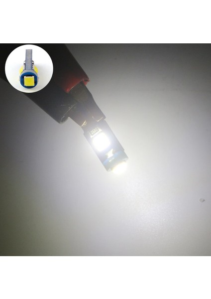 10 Adet Beyaz T5 LED Kilometre Kadran Ambians Aydınlatma Ampulü