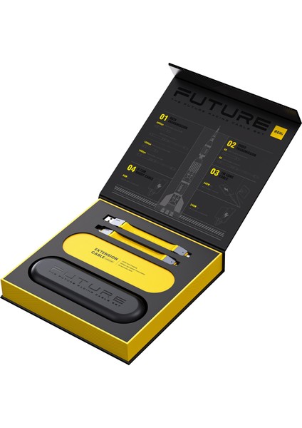 The Future 4-in-1 Type-C to Type-C 240W 40Gbps PD3.1 USB4 8K Süper Hızlı Şarj-Data Kablo Seti