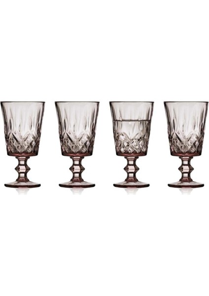 Sorrento Şarap Kadehi 4 Adet 29 cl Pembe