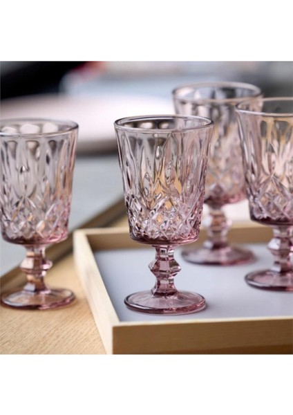 Sorrento Şarap Kadehi 4 Adet 29 cl Pembe