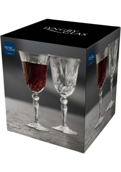 Melodia Kristal Kırmızı Şarap Kadehi 4 Adet 27 cl