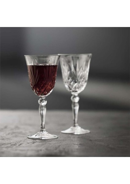 Melodia Kristal Kırmızı Şarap Kadehi 4 Adet 27 cl