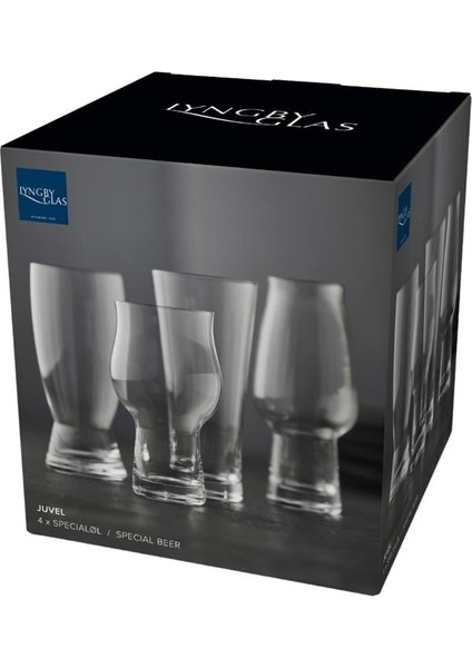 Kristal Bira Bardağı 4 Adet 19,5 cm
