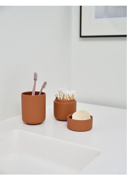 Zone Denmark Ume Diş Fırçası Kupası Terracotta Renk 10,3 cm - Çap:8,3 cm modelleri