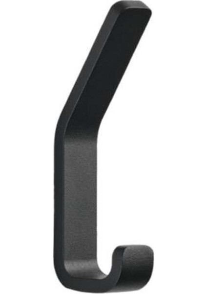 Rim Duvara Monte Çift Banyo Kancası Siyah 11,5 cm