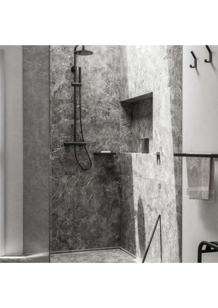 Zone Denmark Rim Duvara Monte Dikdörtgen Banyo Rafı Siyah 44 x 11 cm fiyatları