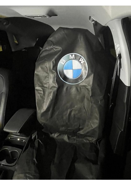 Baskılı Koltuk Kılıfı Bmw Bez Servis Koruma Kılıf 2 Adet