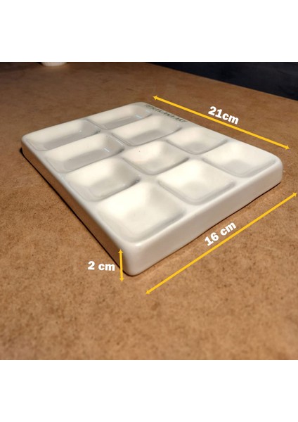 Porselen Resim Paleti-Seramik El Yapımı 21X16CM modelleri