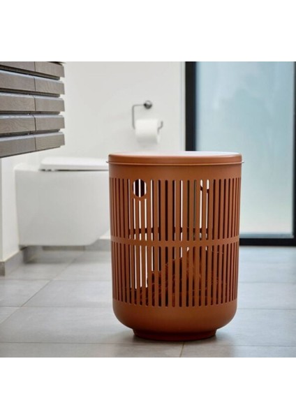 Zone Denmark Ume Çamaşır Sepeti 60 L Terracotta Renk fırsatları