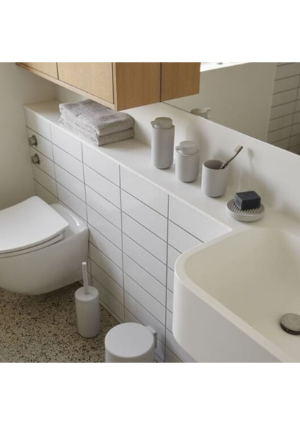 Zone Denmark Ume Diş Fırçası Kupası Yumuşak Gri 10,3 cm - Çap:8,3 cm modelleri
