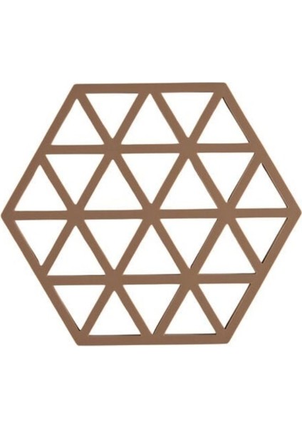 Üçgenler Sehpa Altı Badem Renk 16 x 14 x 0.9 cm