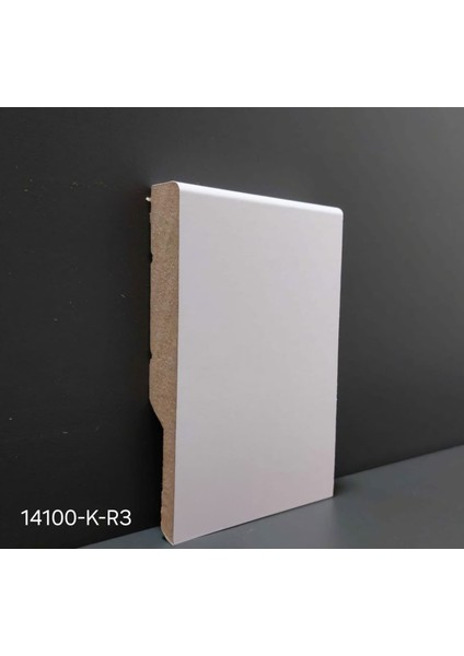 10 cm Lake Beyaz Pvc Kaplamalı Parke Süpürgelik