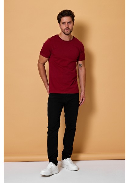 Erkek Slim Fit Yüksek Kalite Pamuk Basic Tişört 24/1 modelleri