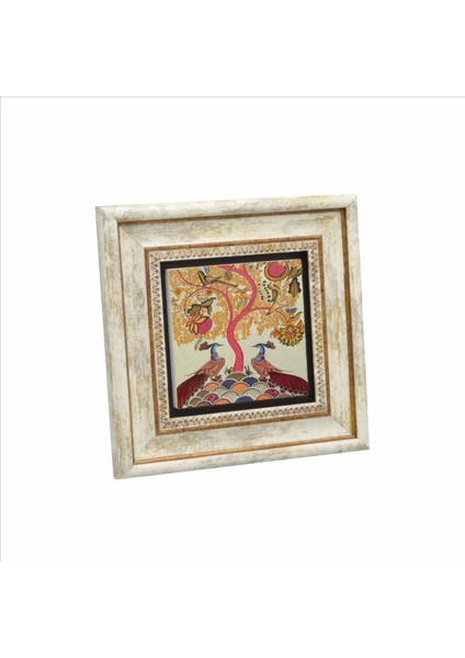 Tavus Kuşları Baskılı Taş Tablo 20X20