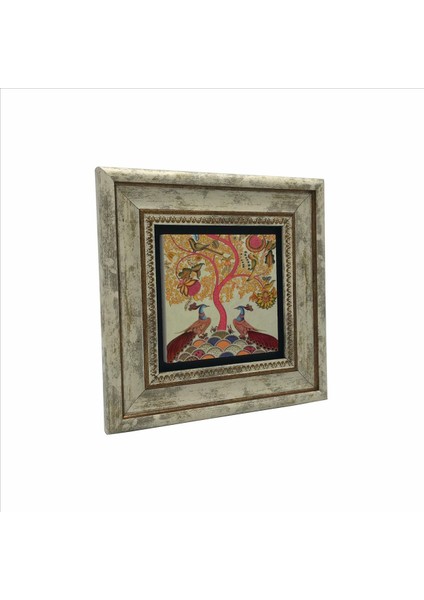 Tavus Kuşları Baskılı Taş Tablo 20X20