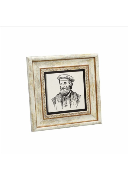 Italyan Kaşif?marco Polo Baskılı Taş Tablo 20X20