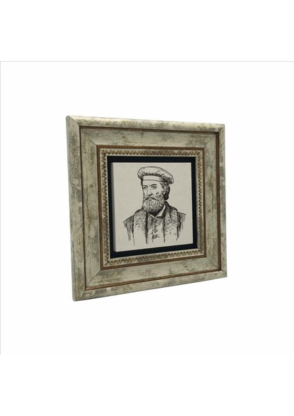 Italyan Kaşif?marco Polo Baskılı Taş Tablo 20X20 fırsatları
