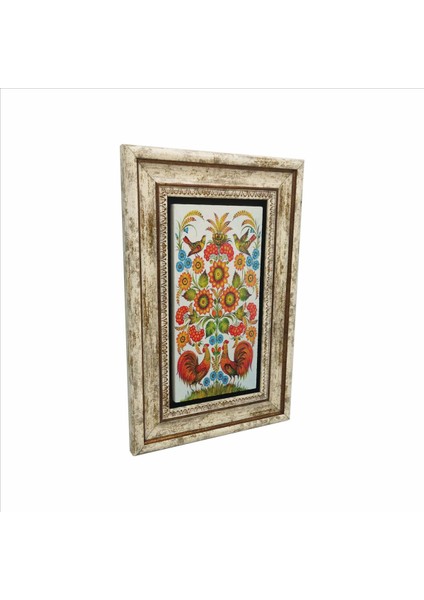 Horoz Baskılı Taş Tablo 20X30