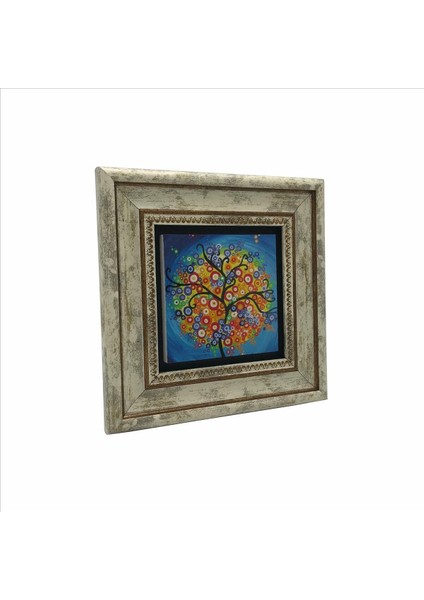 Ağaç Baskılı Taş Tablo 20X20 fırsatları