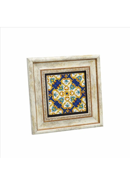 Italyan Deseni Baskılı Taş Tablo 20X20