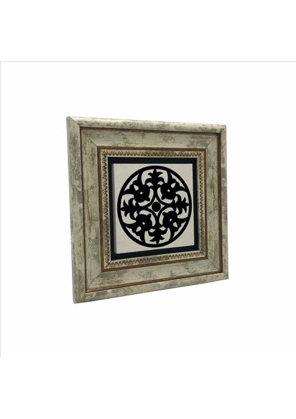 Barok Desen Baskılı Taş Tablo 20X20