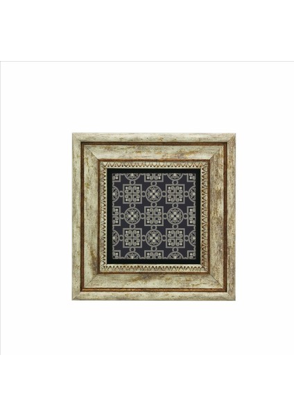 Bizans Deseni Baskılı Taş Tablo 20X20