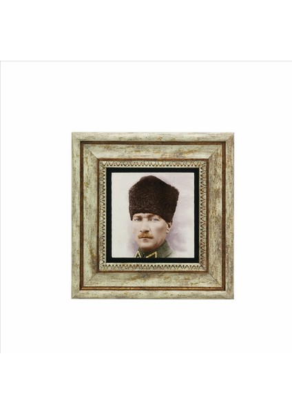 Mustafa Kemal Atatürk Baskılı Taş Tablo 20X20 fiyatları