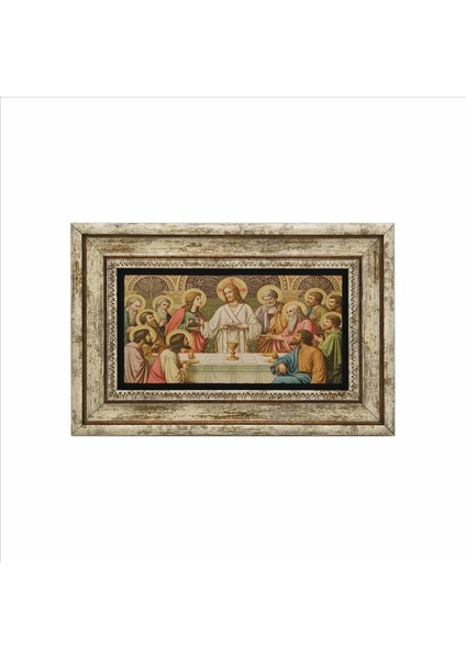 Eucharist (Rabbin Sofrası) Baskılı Taş Tablo 20X30