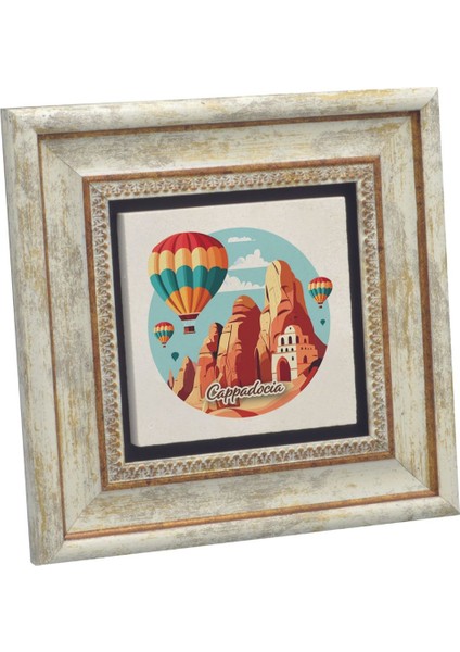 Kapadokya Baskılı Taş Tablo 20X20