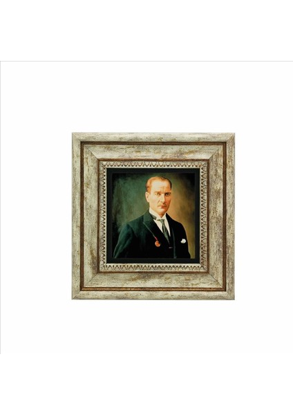 Mustafa Kemal Atatürk Baskılı Taş Tablo 20X20 fiyatları