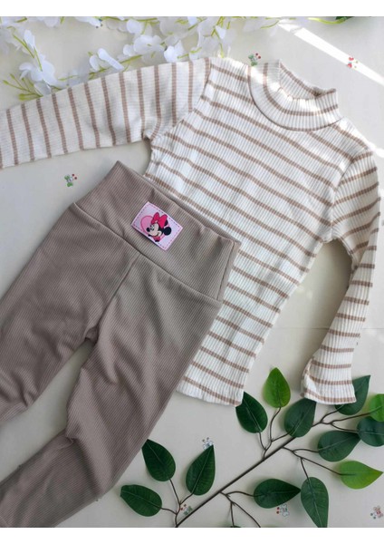 Kız Çocuk Taytlı Takım Sweat -Tayt Takım Çocuk Alt Üst Takım