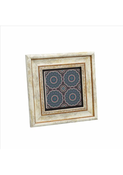 Mandala Baskılı Taş Tablo 20X20
