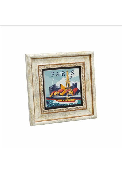 Paris Baskılı Taş Tablo 20X20