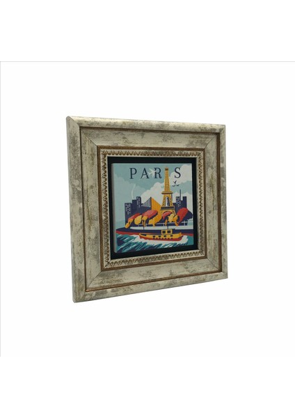 Paris Baskılı Taş Tablo 20X20 fırsatları