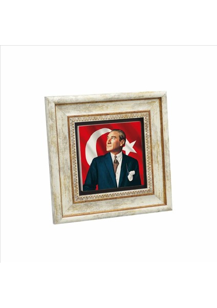 Mustafa Kemal Atatürk Baskılı Taş Tablo 20X20