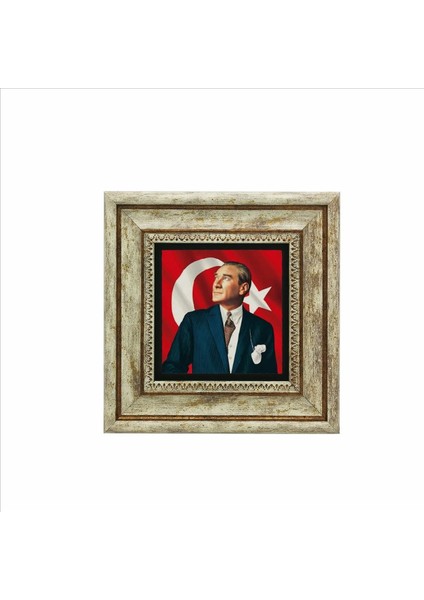 Mustafa Kemal Atatürk Baskılı Taş Tablo 20X20 fiyatları