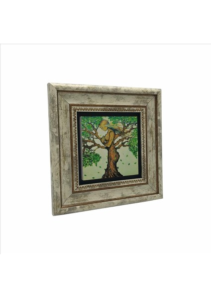 Ağaç Kadın Baskılı Taş Tablo 20X20 fırsatları