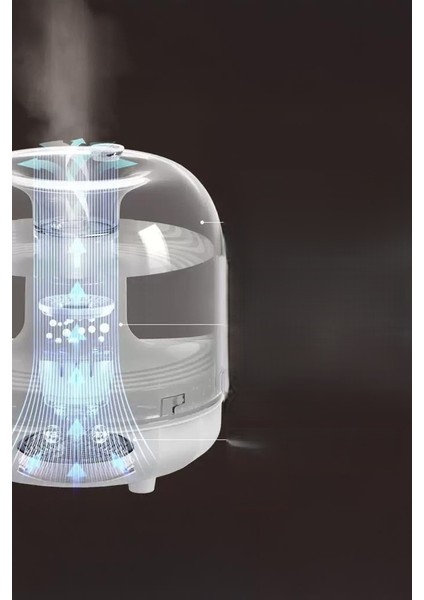 X5 Siyah Humidifier Hava Nemlendirici Aroma Terapili Buhar Makinesi fırsatları