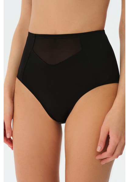 Rosa Toparlayıcı Slip Külot - Siyah