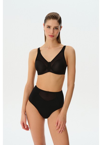 Rosa Toparlayıcı Slip Külot - Siyah