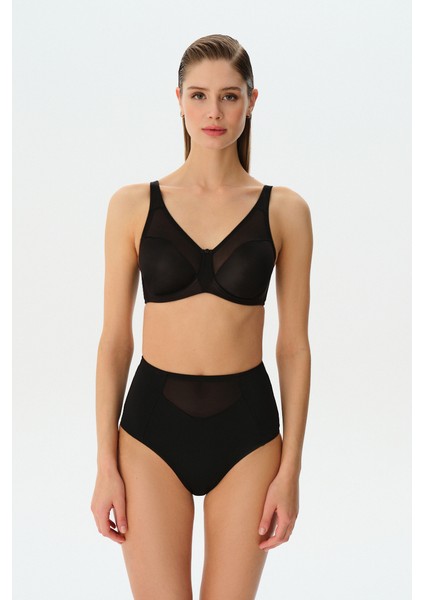 Rosa Toparlayıcı Slip Külot - Siyah