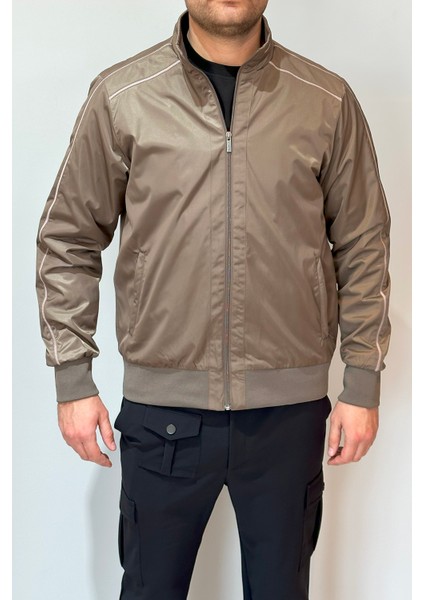 Erkek Feremuarlı Mevsimlik Ceket Tek Üst REU-9114 Camel